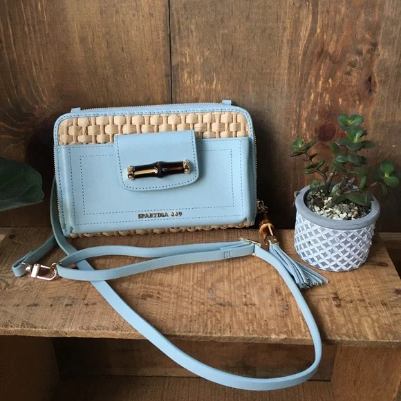 Spartina 449 Cross body multi-phone bamboo/leather - Picture 3 of 12